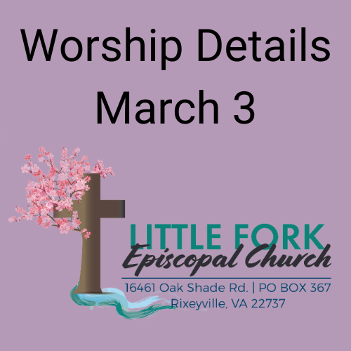 Worship Service & Livestream March 3, 2024