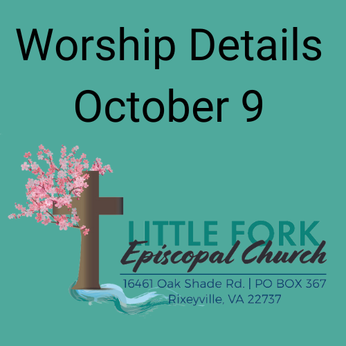 Worship Service & Livestream October 9