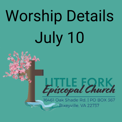 Worship Service & Livestream July 10