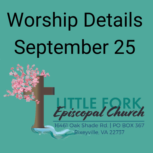 Worship Service & Livestream September 25