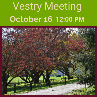 Vestry Meeting October 16
