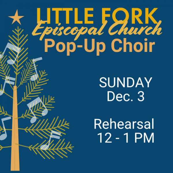 Pop-Up Choir Rehearsal Dec. 3, 2023 @ Noon