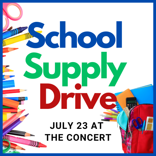 School Supply Drive Sunday July 23