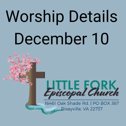 Worship Service & Livestream December 10, 2023
