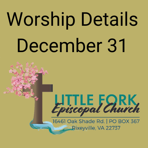 Worship Service & Livestream December 31, 2023
