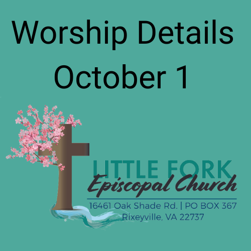 Worship Service & Livestream October 1, 2023
