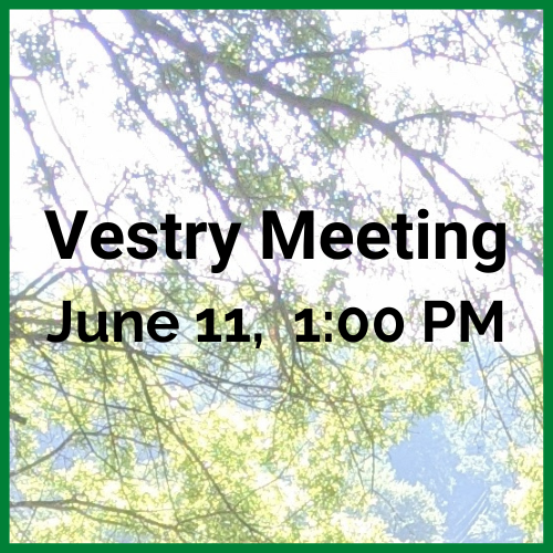 Vestry Meeting June 11, 2023